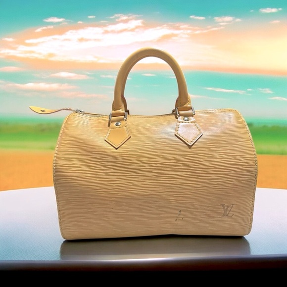 Louis Vuitton Yellow Epi Leather Speedy 25 - Picture 11 of 16